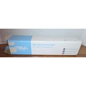 Blue Stencil Vinyl Masking Film (12" x 30 ft) OPEN Frisco Craft